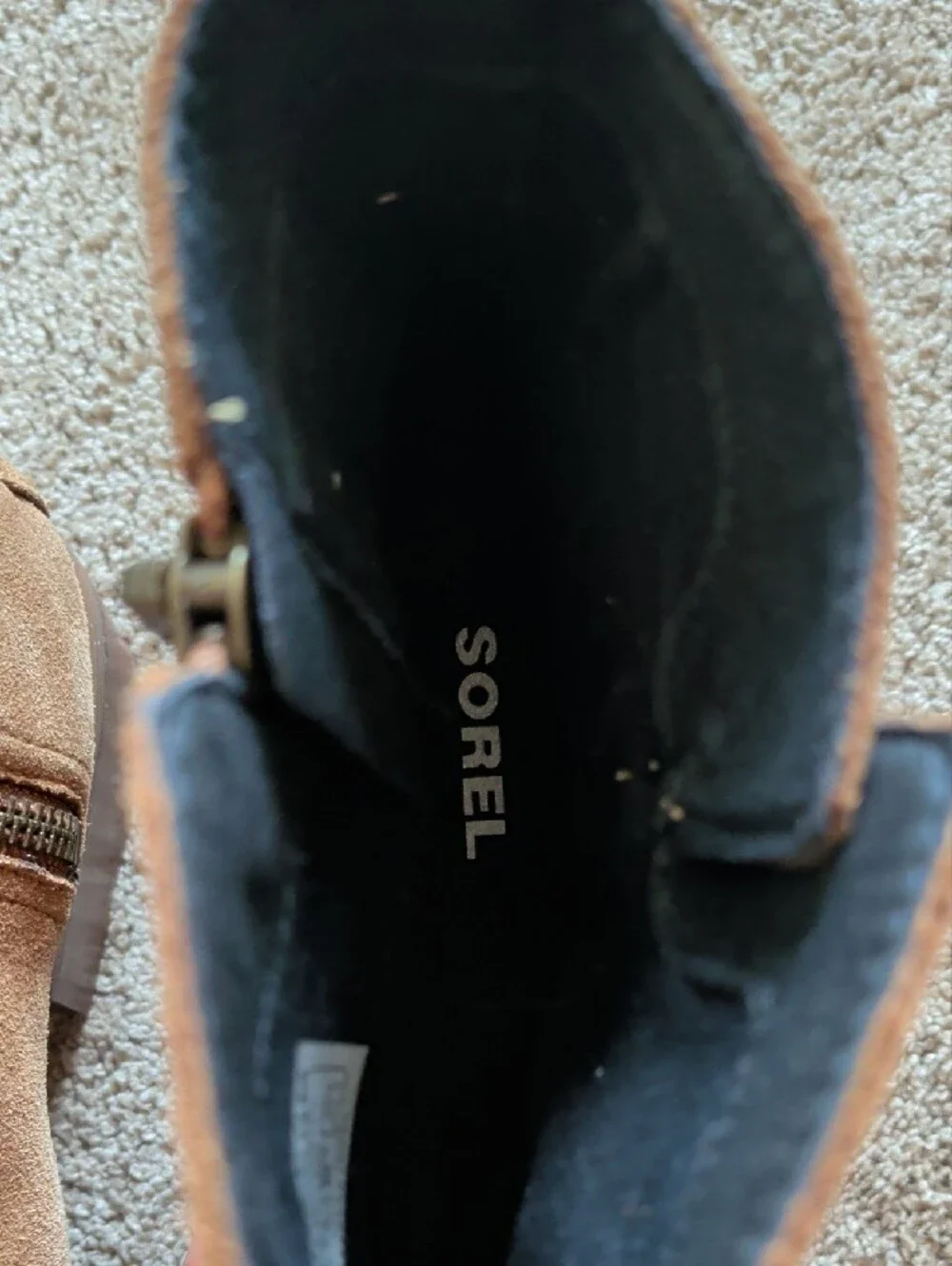 Sorel Cate Booties Tan Suede Size 8.5